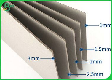 2.2mm 2.4mm Adiabatic Grey Cardboard Sheets Size Customized For Sheet Packing