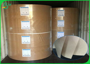 60gsm 120gsm Brown Kraft Paper Roll Food Grade Type For Making Straws