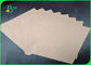 Recyclable Uncoated Kraft Paper , 60 GSM - 200 GSM Brown Craft Paper Roll