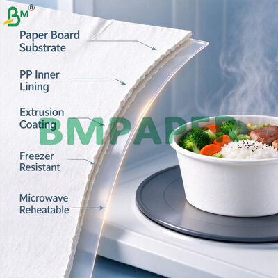 Oven Baking Food Container Paper Board PP Inner Lining, Freezer Microwave Safe Food Board