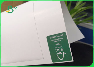 White C2S Art Board Paper 700 * 1000mm 300gsm Customized Without Fluorescent