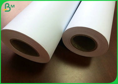 100% Natural Pulp CAD Plotter Paper 80G 2 Inch Core With Two Side Coated