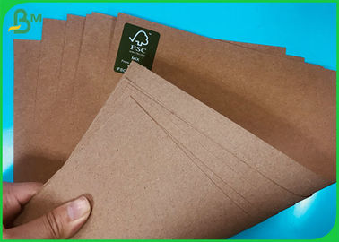 Brown Uncoated Recycled Paperboard , Unbleached Kraft Paper 80g - 400g Thick