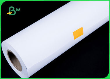 36 24 Inch Plotter Paper Roll , 80gsm Wide Format Plotter Paper Moisture Proof