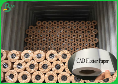 50gsm to 80gsm Large Format Rolls CAD Plotter Paper for inkjet printing