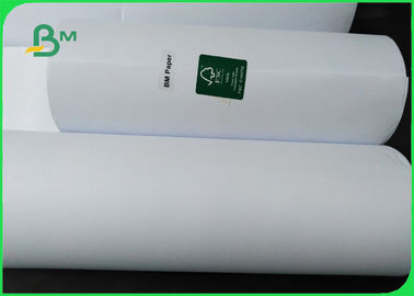 Size Customized Bond Plotter Paper , 24" X 150 ft CAD Inkjet Plotter Paper