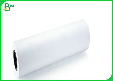 Eco Friendly 24" 36 Plotter Paper Roll , White Uncoated Plotter Paper