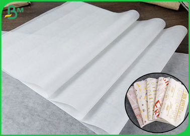 35GSM MG Kraft White  Paper Roll With Virgin Pulp Style To Wrap Bread