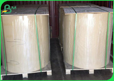 Water Resistant 40gsm PE Coated Kraft Paper 90cm Roll In Brown & White