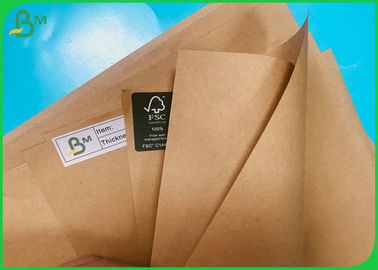 Jumbo Roll Recycled Test Liner 160GSM Paper / Custom Size FSC Brown Packing Paper