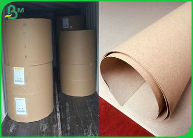 Smooth Surface 300GSM Brown Kraft Paper Roll For Making Pizza Box