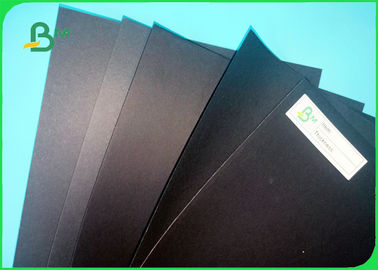 100% Wood Pulp Grey Cardboard Sheets Good Folding Resistance 1.5-2.0mm Black Book Binding Board For Bags