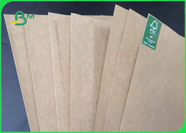 250 - 450gsm Natural Brown Craft Liner Board Paper For Takeaway 70 * 100cm