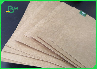 250 - 450gsm Natural Brown Craft Liner Board Paper For Takeaway 70 * 100cm