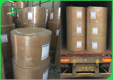 250 - 450gsm Natural Brown Craft Liner Board Paper For Takeaway 70 * 100cm