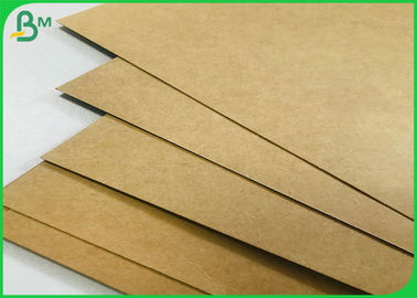 Uncoated Recycled and Virgin Bobina De Papel Kraft 90g to 450g Natural Brown