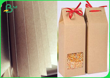 Recycled Bobina De Papel Kraft 110 - 220gsm Moisture Proof For Packaging