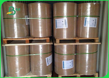 FSC 80g 250gsm 350gsm Natural Brown Color Kraft Paper Rolls Eco - Friendly