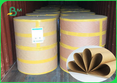 250 / 300 / 300gsm Good Strenght Surface Glossy Kraft Paper Roll For Packing