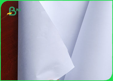 Lenght 50 / 100m 100% Wood Pulp Smooth Wrinkle Plotter Paper For Drawing
