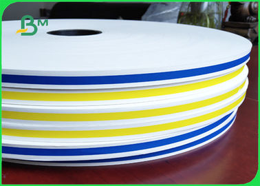 Width 15mm Colorful Straw Paper With 0.8mm Printed 60g FDA &amp; EU Approved