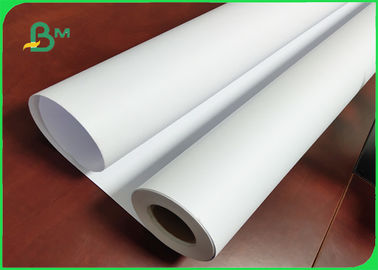 36Inch * 150M White Plotter Paper Good Stiffiness For Canon Plotter Printer