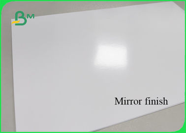 140 / 250gsm High Glossy Cast Coated Paper Size Customized With Mirror Finish