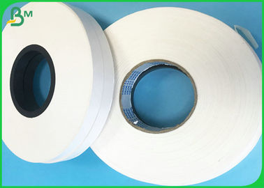 Food Grade 32mm 44mm width 28gsm White Kraft Rolls For Straw Wrapping Paper