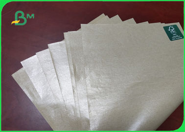 FDA Approved Plastic Coated Paper With Waterproof 70g 80g 170g Natural Brown