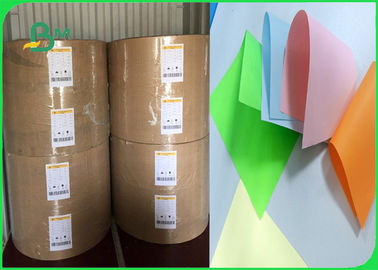 Width 61 × 86cm Feel Good Bright Colors 80gsm 90gsm Colored Offfset Paper In Roll