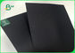 Recycle Pulp 300 - 400gsm Good Pull Stiffness Black Hard Paperboard For Desk Calendar