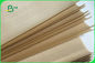 100 % Pure MG Brown Kraft Paper Roll Of 32 To 60gsm Wrapping Food FDA FSC ISO