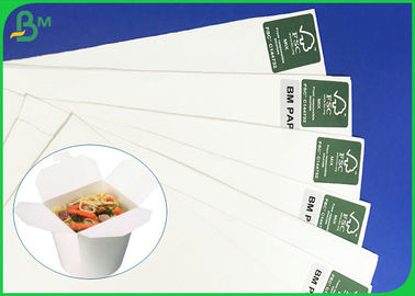 Food Grade 300gram 350gram One Side PE Coated Paper For Making Food Boxes