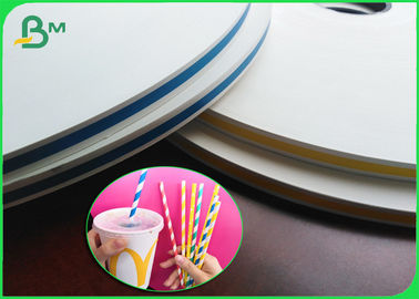 FDA 60gsm Unbleached Kraft Paper 15mm Roll For Paper Straws Making