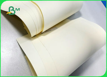 Width 700mm Good Strength No Powder Drop Cream Woodfree Paper For School Book