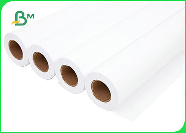 Wide Format CAD 20# Bond Paper Roll For Inkjet Printer 30'' X 50yards