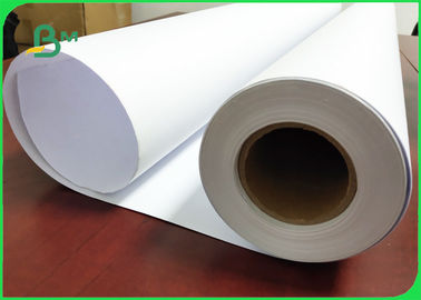 20# Inkjet Plotter Paper High Brightness FSC Certified For HP Printer Length 100m