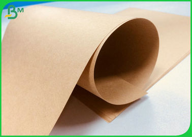 80g FDA Certified Brown Kraft Paper Roll For Making Paper Bags