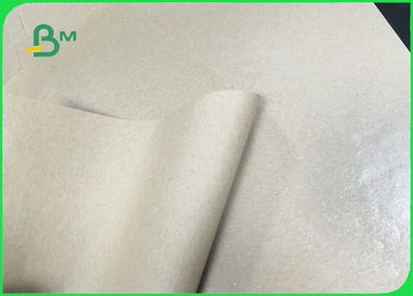 Food Safe Coated PE Natural Kraft Paper For Street Food Tray Package Custom