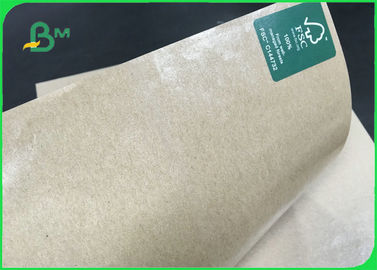 FDA FSC Food Grade Brown Kraft Paper For Paper Tray Street Food Package