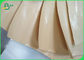FDA 250gsm 300gsm + PE Coated Brown Kraft Paper For Paper Plates