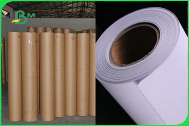 White 80gsm Garment Cutting Room CAD Plotter Paper Roll For Designers Recycled