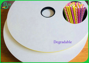 60GSM And 120GSM White Kraft Paper To Make Colorful Straw Tubes