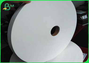 100% Compstable White Paper Wrapping For Drinking Straws 24gsm 26.5mm