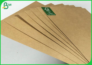 Anti - Curl Pure Pulp Brown Kraft Paper Roll Of 190g 200g 230g 250g