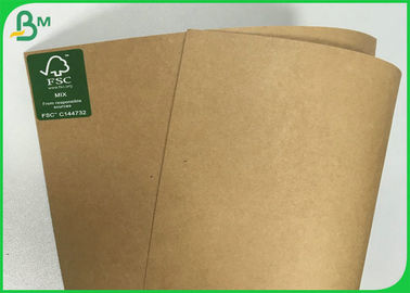 Anti - Curl Pure Pulp Brown Kraft Paper Roll Of 190g 200g 230g 250g