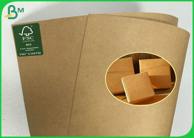 Anti - Curl Pure Pulp Brown Kraft Paper Roll Of 190g 200g 230g 250g