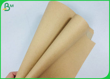 80gr Uncoated And Recycled Food Wrapping Kraft Paper Roll In Brown Color