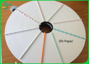 60g Degradable Colour Slit Paper Roll With 3 Inch Core Radius