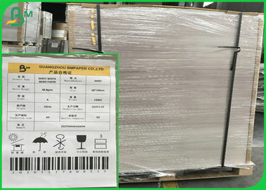 45 To 48.8 Grams White Newsprint Paper Reels 27" Recycled Packaging Paper